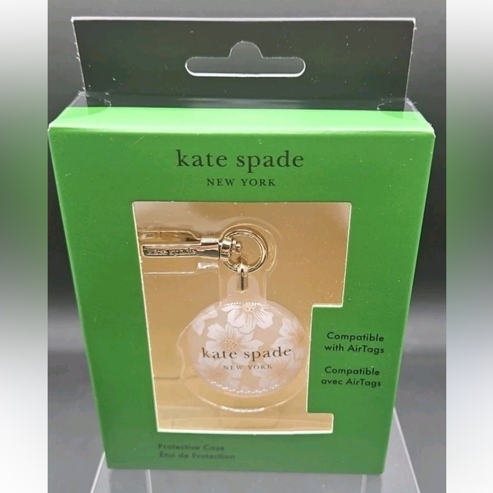 Kate Spade Clear Floral AirTag Case